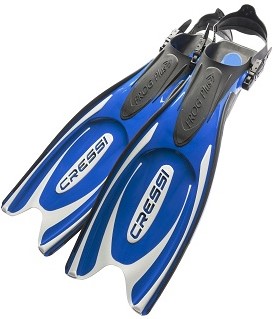 Cressi Frog plus peraje za SCUBA ronjenje srebrno-plava L/XL