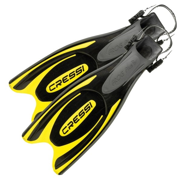 Cressi Frog plus peraje za SCUBA ronjenje crno-žuta M/L