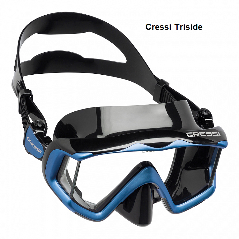 Maska Cressi Liberty Triside crno-plava