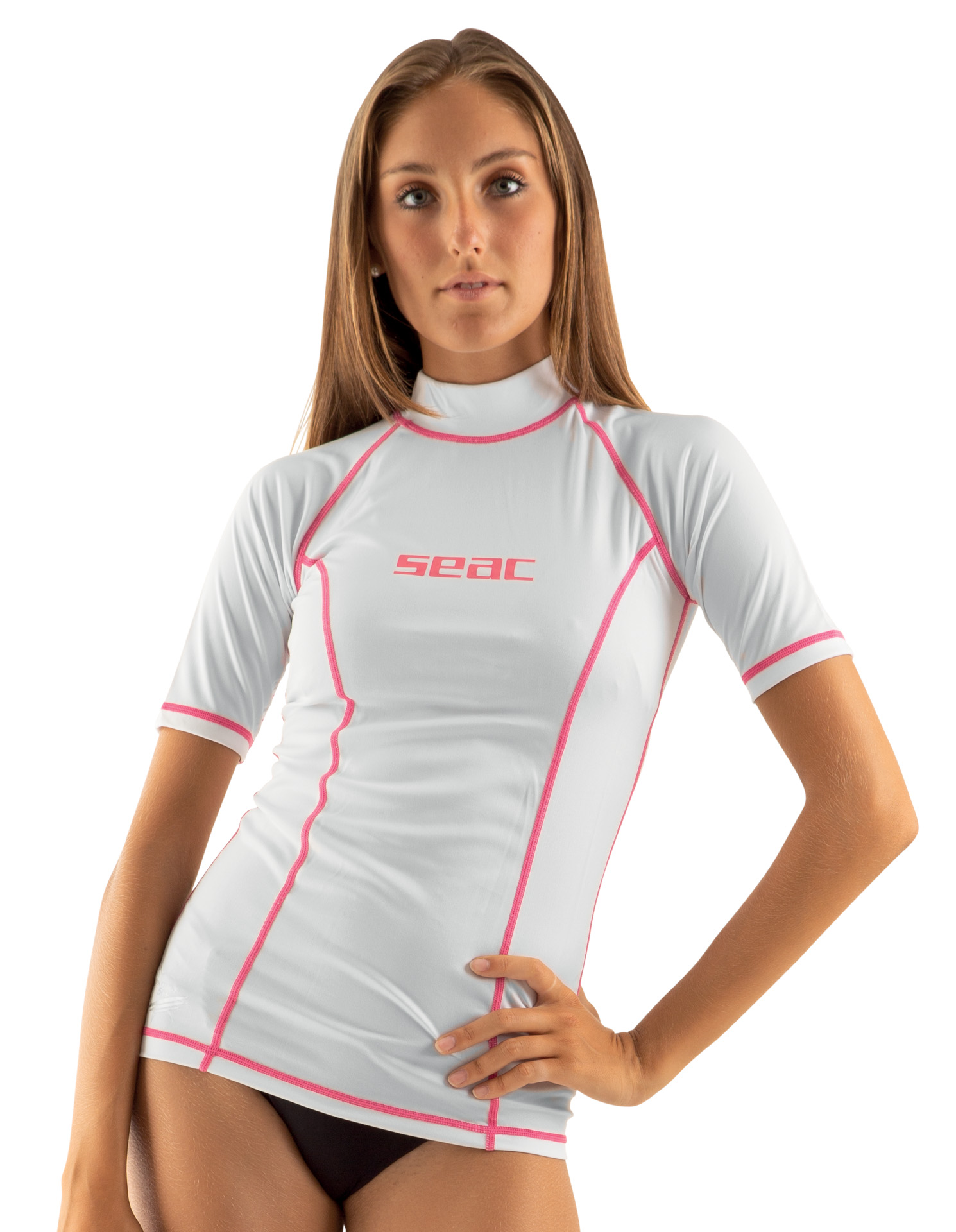 Majica rashguard Seac T-Sun ženska kratka bijela