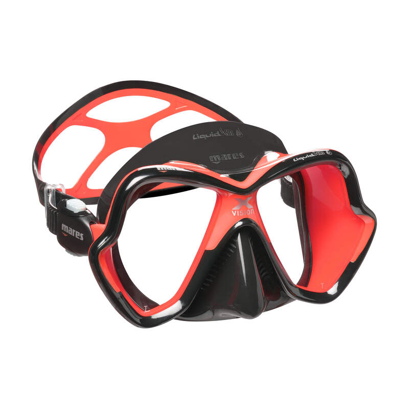 Mares X-Vision Ultra LS maska crno-crvena
